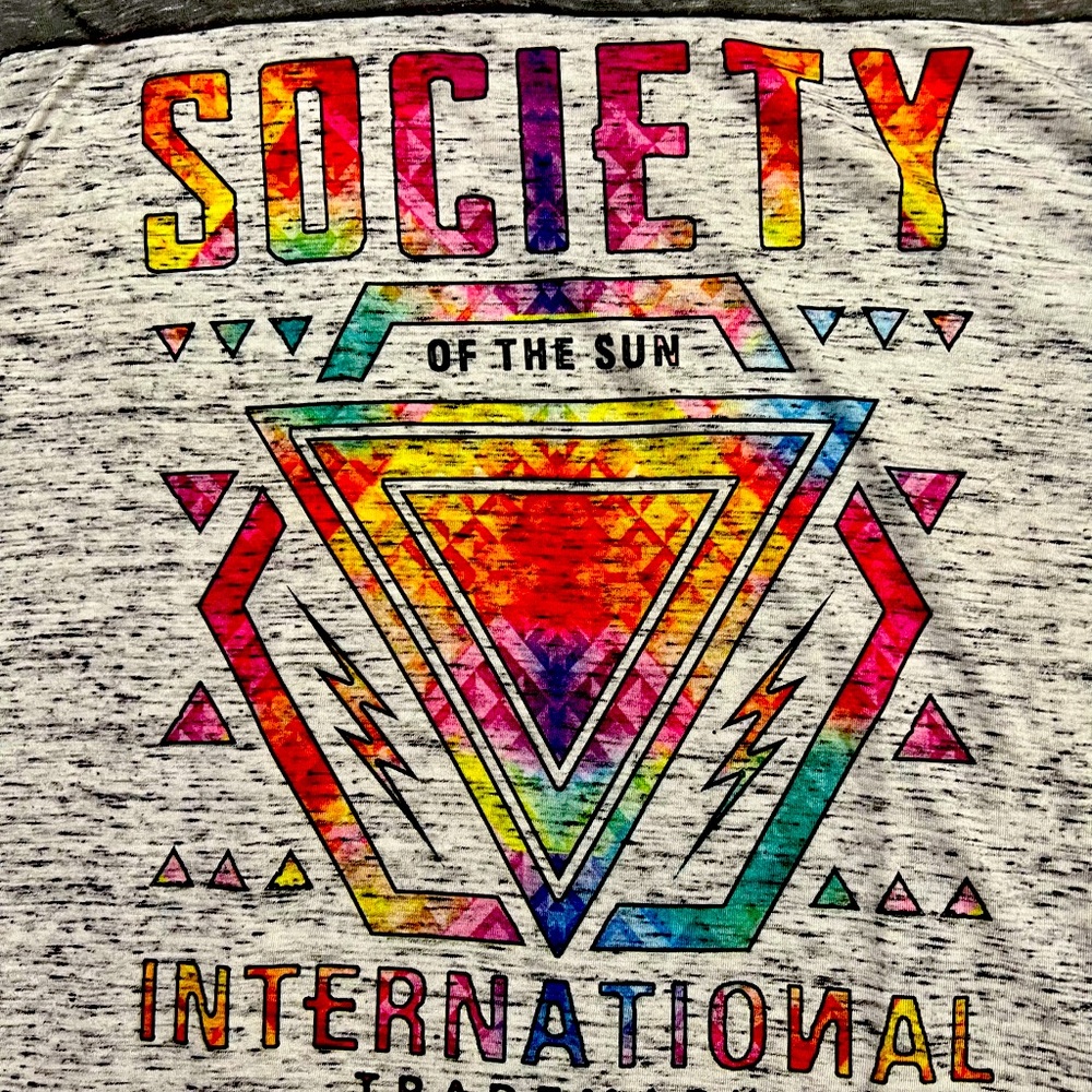 Society Rainbow colored “of the Sun” shirt